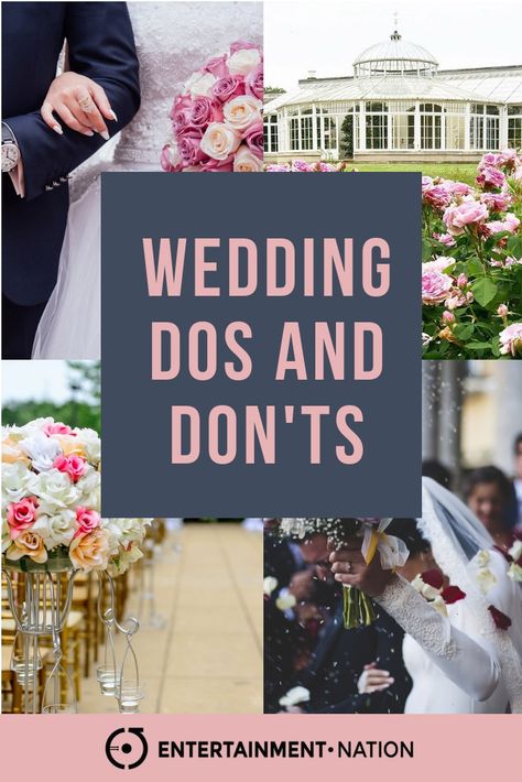 If you're planning your wedding, you'll notice there's lots of different advice going around about what you should and shouldn't do when making your wedding plans. We thought we'd join in and give you our very own Wedding Dos and Don'ts. We hope this helps you in your mission to plan your special day and get the most out of every moment! #weddingdosanddon'ts #weddingday #weddingplanning #weddingadvice Wedding Day Dos And Donts, British Wedding, Dos And Don'ts, Wedding Expo, Wedding Entertainment, Wedding Planning Advice, Wedding Advice, Party Entertainment, Wedding Photography And Videography