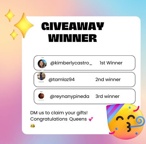 “🎉 Drumroll, please! 🥁 We’re beyond excited to announce not one, not two, but THREE lucky winners of our amazing Instagram giveaway! 🏆✨ You’ve each snagged 2 amazing services and we can’t wait to see how you enjoy them! 🎁 Thank you to everyone who participated—you all brought so much joy and energy to this giveaway! 🌟 But don’t worry if you didn’t win this time—there’s always more fun (and more prizes) coming your way soon! 😉 Stay tuned, stay fabulous, and keep the good vibes rolling! 🎉 #Tri... Giveaway Announcement Instagram, Giveaway Winner Announcement Instagram, Giveaway Winner Announcement, Giveaway Announcement, Winner Announcement, Instagram Giveaway, Giveaway Winner, Stay Tuned, Good Vibes