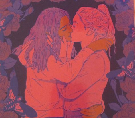 Afterlove Book, Lesbian Asthetic Paintings, Inari Okami, Book Journaling, Couples Stuff, Lesbian Art, Queer Art, Book Aesthetics, Art Things