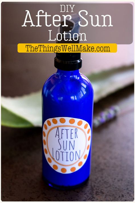 Soothe irritated skin and replenish its moisture after a day in the sun using this homemade after sun lotion that nourishes skin with aloe and other calming ingredients. #aftersun #naturalskincare #lotion #thethingswellmake #miy #aloe After Sun Lotion Diy, Hyaluronic Acid Serum Recipe, Apothecary Recipes, After Sun Lotion, Aloe Oil, Face Scrubs, Sunburn Relief, Aloe Juice, Homemade Cosmetics