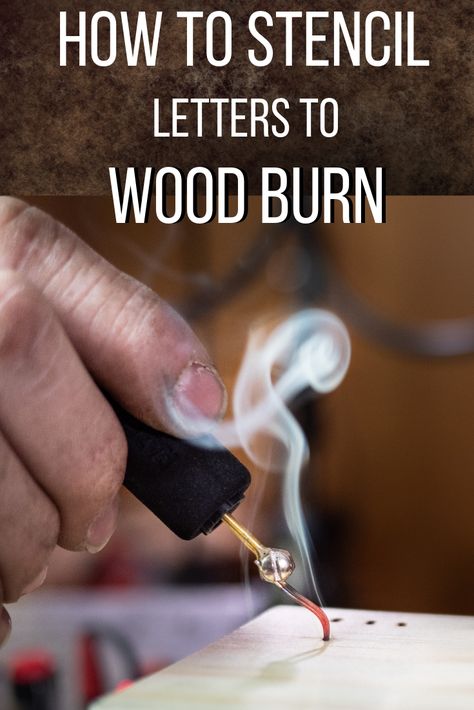 Diy Wood Burner How To Make, How To Wood Burn Letters, How To Use A Wood Burning Tool, Woodburning Letters Fonts, Burn And Stain Wood, Burning Letters Into Wood, Wood Burning Lettering, Wood Burning Videos, Wood Burning Letters Fonts