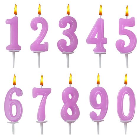 PRICES MAY VARY. 【0~9 NUMBER CAKE CANDLES】You will get 10 pieces nubmer 0~9 birthday cake candle in total.every candle in there own tiny little box for protection. These cake topper decoration can match more age combinations in a variety of forms to suit diverse needs 【FOR BIRTHDAY PARTY OR MILESTONE CELEBRATION】Keep birthday traditions all-natural with these festive and colorful birthday number candles. these birthday candles make a special topper on a child's cake ��【SAFE & ECO-FRIENDLY MATERIAL 9 Number Cake, Pieces Birthday Cake, Candles For Christmas, Candles For Wedding, Birthday Cake Candles, 9th Birthday Cake, 9 Birthday, 9 Number, Number Candles Birthday