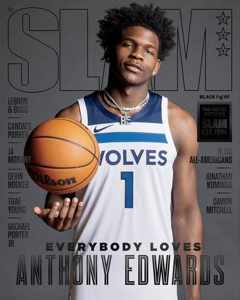 Slam Magazine, Michael Porter Jr, Afro Hairstyles Men, Cool C, Basketball Players Nba, Adidas Crazy, Basketball Goals, Anthony Edwards, Basketball Photography