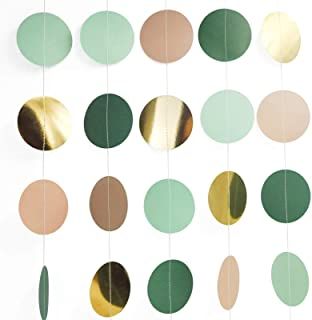 Amazon.co.uk : Paper christening decorations Teacher Party, Party Fotos, Green Balloon, Background Decoration, Green Dot, Paper Garland, Vintage Party, Gender Neutral Baby Shower, Neutral Baby Shower