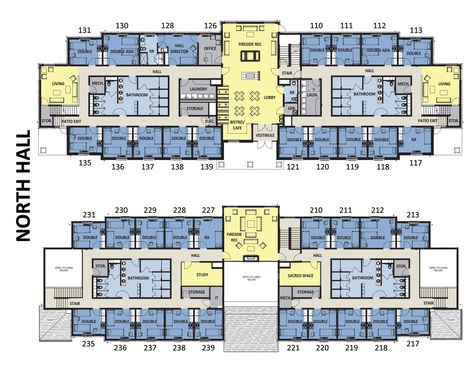 Our Residence Halls Female Residence Halls James Hall 1st Floor Floorplan 2nd Floor Floorplan 3rd Floor Floorplan James Hall is home to 44 women including two RAs, and it consists of 42 singles and 1 double. Most singles are approximately 10′ x 12′ and have little room for additional furniture. All assigned furniture must remain … Boarding School Dorm Floor Plan, Chamber And Hall Apartment Plan, Student Dormitory Floor Plan, Boarding School Floor Plan, Hotel Lobby Floor Plan Layout, Floorplan Apartment, Lobby Floor Plan, Dorm Layout, School Floor Plan