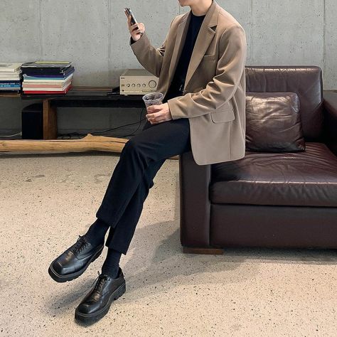 Korean Attire For Men, Fancy Clothes Men, Korean Men Suit, Korean Instagram, Casual Wedding Attire, Fits Inspiration, Mens Smart Casual Outfits, Minimalist Fashion Men, Korean Outfit Street Styles