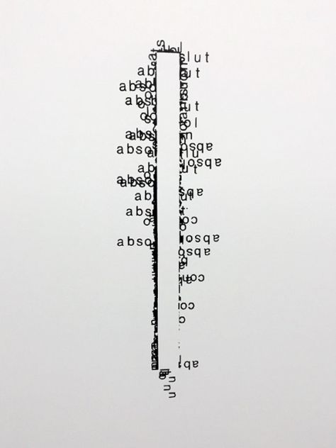 Visual-Poetry Poetry Design, Typewriter Art, Deconstructivism, Visual Aesthetics, Visual Poetry, Book Layout, Text Art, Tattoo Lettering, Text Image