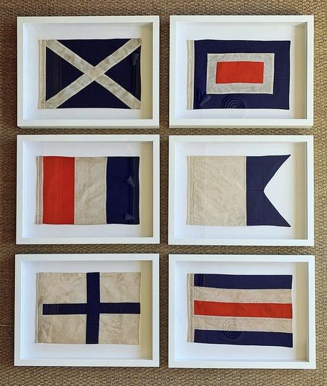 Marine Images, Nautical Signal Flags, Michigan Cottage, Camping Quilt, Lake Houses Exterior, Nautical Crafts, Nautical Flags, Framed Flag, Lake Living