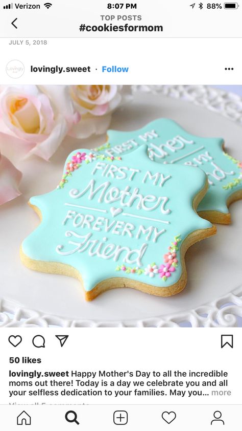 Mom Cookies, Fancy Ice, Thank You Cookies, Easy Sugar Cookies, Animal Cookies, Iced Cookies, Cookie Ideas, Fun Cookies, Cookie Designs