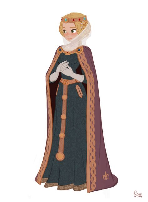 ArtStation - personal project - Robin Hood 2015."Queen", Hong SoonSang Fairytale Character Design, Medieval Queen Character Design, Medieval Princess Character Design, Character Design Medieval, Queen Animation, Royal Character Design, Queen Concept Art, Queen Character Design, Princess Character Design