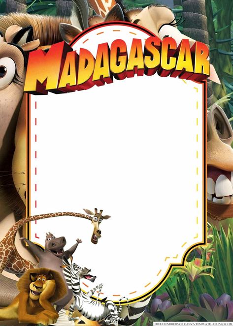 Free 22+ Madagascar Canva Birthday Invitation Templates Are you ready to party like a lemur? Get your guests excited for your child's birthday with our Madagascar-themed birthday invitations! With fun designs featuring all your favorite characters from the... Madagascar Theme Party, Madagascar Party Decorations, Madagascar Invitation, Madagascar Birthday Party Invitations, Madagascar Birthday Party, Madagascar Movie Characters, Madagascar Cake, Madagascar Party, Map Of Madagascar