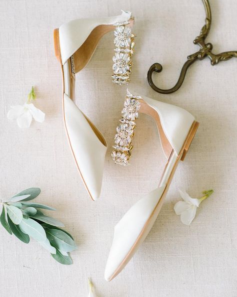 Comfortable Wedding Shoes That Are Oh-So-Stylish ★ comfortable wedding shoes flats white with stones badgley mishka Boho Wedding Flats, Comfortable Wedding Shoes Flats, Sparkle Wedding Shoes, Wedding Shoes White, Flat Wedding Shoes, Comfortable Wedding Shoes, Wedding Shoes Sandals, Shoes Inspiration, Wedge Wedding Shoes