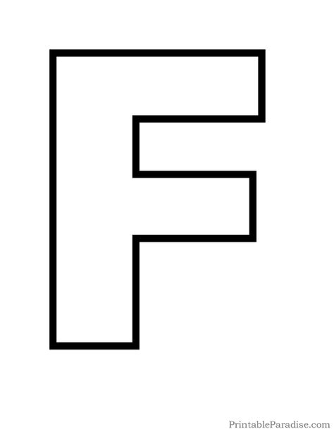 Printable Letter F Outline - Print Bubble Letter F Letter F Template Free Printables, Letter F Printables Free, Letter Outlines Free Printable, F Lettering, Letter F Printable, The Letter F, Letter F Outlines Free Printable, Large Printable Letters Free Templates, F Font Letter