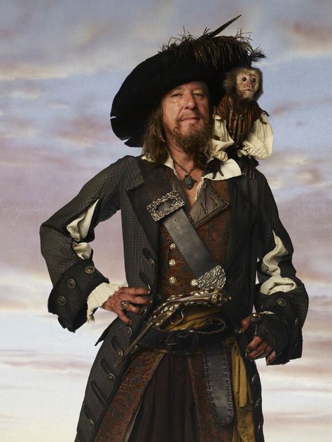 Captain Hector Barbossa Pirate Clothing, Hector Barbossa, Pirate Garb, Kaptan Jack Sparrow, Elizabeth Swann, Pirate Art, Captain Jack Sparrow, Davy Jones, Disney Live Action