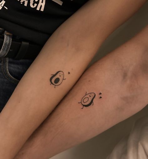 #aesthetic #avocadotattoo #matchingtattoos #couplegoals #tattooart #tattooideas #veantattoo #veantattoolithuania #minitattoos Avocado Matching Tattoo, Avocado Matching Tattoos, Avocado Tattoos, Couple Tattoos Matching, Avocado Tattoo, Avocado Cartoon, Puzzle Tattoos, Tattoos Matching, Cute Couple Tattoos