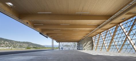 Gallery - Hangar H16 / Comte & Vollenweider Architectes - 23 Hangar Architecture, Hangar Home, Hangar Homes, Hangar Design, Airplane Hangar, Wood Houses, Office Building Architecture, Wooden Construction, Arch Interior