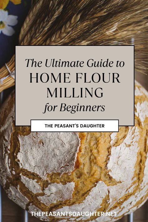 Dive into the world of home milling with our comprehensive guide. Learn the basics of turning grains into flour, the benefits of freshly milled flour for your health and taste buds, and easy steps to start your journey. Discover the best grains for milling, essential tools, and tips to perfect your flour every time. Join the home milling revolution and elevate your baking with the freshness only home-milled flour can provide. Milling Your Own Flour, Diy Bread Flour, Milling Flour At Home, Homemade All Purpose Flour, Home Milled Flour Recipes, Ancient Grain Bread Recipe, Sourdough Zucchini Bread Recipe, Milling Flour, Flour Milling