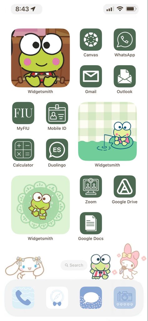 Keroppi Iphone Theme Iphone Theme, Frogs, Room Ideas, Hello Kitty, Ipad, Layout, Kitty, Screen, Iphone