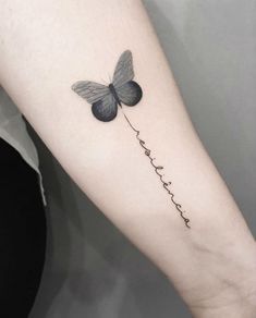 Resilience Tattoo, Kiss Tattoos, Anklet Tattoos, Pretty Butterfly, Wrist Tattoos For Women, Butterfly Tattoo Designs, Tattoo Feminina, Girly Tattoos, Illustrated Faith