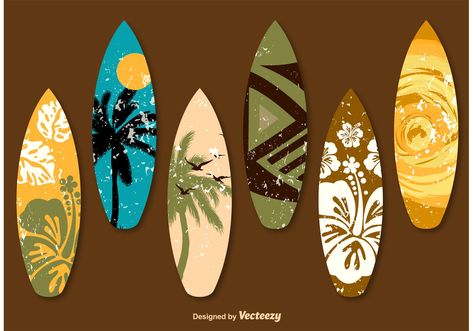 Surf Table, School Fonts, Creative Artwork, Surfboard, Vector Art, Craft Projects, Surfing, Vector Free, Anime Art