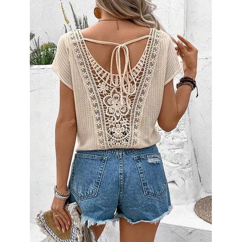 Crochet long sleeve tops