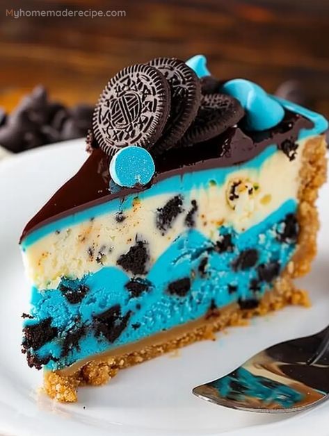 Cookie Monster Cheesecake, Pumpkin Crescent Rolls, Monster Cheesecake, Food Truck Food Ideas, Best Baked Mac And Cheese Recipe, Truck Food Ideas, Best Baked Mac And Cheese, Cheesecake Danish, Hawaiian Cheesecake