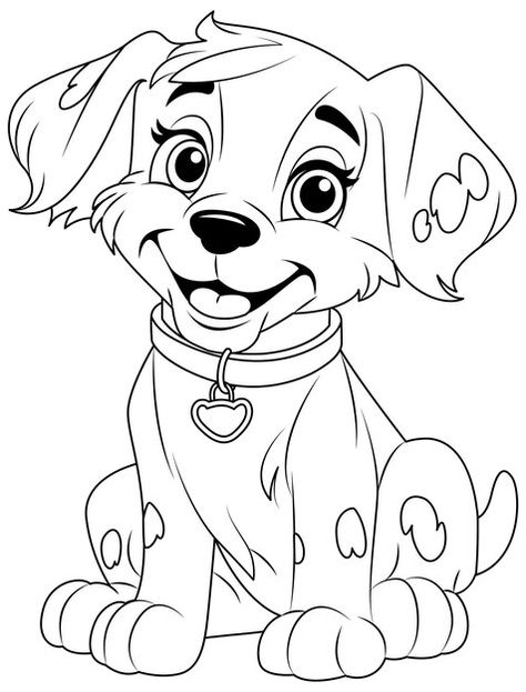 Esboço de página para colorir de cachorro fofo | Vetor Grátis Paw Patrol Printables, Pop Art Coloring Pages, Dog Outline, Manga Coloring Book, Paw Patrol Coloring, Paw Patrol Coloring Pages, Cartoon Svg, Adult Coloring Designs, Dog Coloring Page