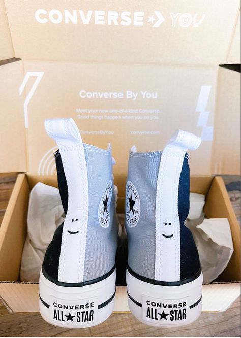 Custom Converse Platform, Custom Platform Converse, Boty Converse, Zapatillas All Star, Cute Converse Shoes, White Converse Shoes, Cute Converse, Trendy Shoes Sneakers, Preppy Shoes