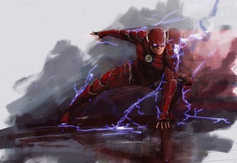 ArtStation - Flash , Keven Mallqui The Flash Art, Flash Superhero, Flash Lightning, Lightning Art, Green Lanterns, Flash Dc Comics, Flash Comics, Comics Anime, Univers Dc