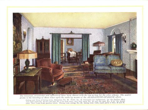 1920s Living Room, 1920s Home Decor, 1920s Interior, Sala Vintage, 1920s Decor, 1920s Interior Design, Old House Interior, Room Styling, 1920s House