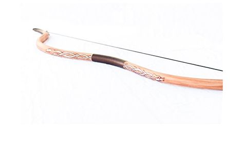 Amazon.com : PVC Archery Merida's Bow and Arrows, Cosplay, with Celtic Design, 35-40lbs of Draw for Recreational Shooting. Comes with 3 Arrows : Sports & Outdoors Wooden Bow And Arrow, Bow And Arrow Set, Wooden Bow, Celtic Design, Bow Arrows, 550 Paracord, Small Bows, Celtic Designs, Archery