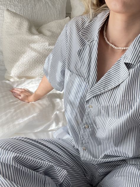 Coastal Aesthetic | Coastal granddaughter| Coastal Grandmother | Coastal outfits | Matching set | Coastal Set | Pearl Necklace | Pajama Set | Striped Shirt Outfit| Pinstripe Outfit| Striped Pyjamas Aesthetic, Coastal Grandmother Pajamas, Matching Pajama Sets Aesthetic, Striped Pajamas Aesthetic, Coastal Granddaughter Pajamas, Pajamas Set Aesthetic, Coastal Pajamas, Coastal Grandaughter Aesthetic Clothes, Aesthetic Pajama Set