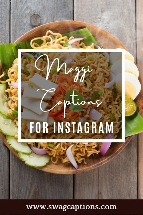 Looking for the perfect caption or quote to post on Instagram? Look no further than Maggi. With tons of options to choose from, you're sure to find the perfect one for your photo. So start snapping and get inspired by Maggi today! #maggicaptions #maggiquotes #maggi #foodie #food #foodporn #maggie #foodblogger #foodphotography #noodles #foodstagram #maggilover #indianfood #foodgasm #foodlover #instafood #yummy #indianstreetfood #streetfood #mumbaistreetfood #mumbaifoodie #foodies #delicious Maggie Quotes Food, Caption For Maggie Snap, Maggi Captions For Instagram, Maggie Caption, Maggi Quotes, Maggi Captions, Noodle Quotes, Quotes For Instagram Posts, Maggi Noodles