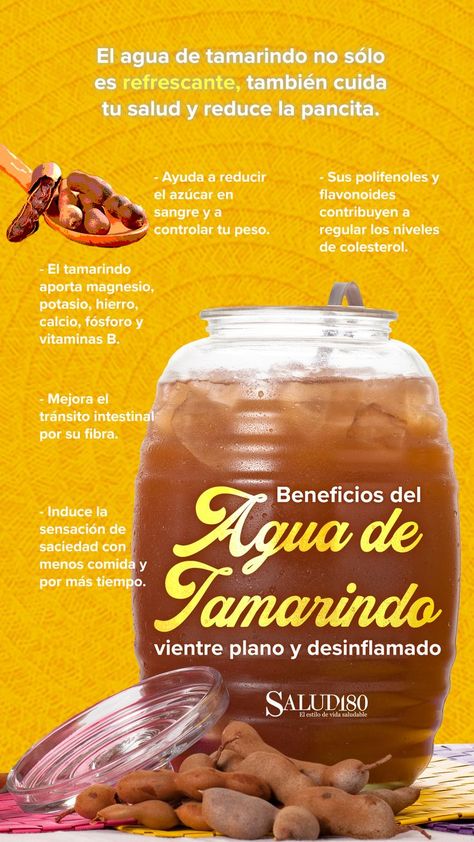 Agua de tamarindo para desinflamar tu vientre: cómo prepararla y qué otros beneficios tiene Cooking For Beginners, Healthy Sweets Recipes, Tamarindo, Healthy Sweets, Health And Beauty Tips, Sweets Recipes, Healthy Tips, Health And Nutrition, Healthy Drinks