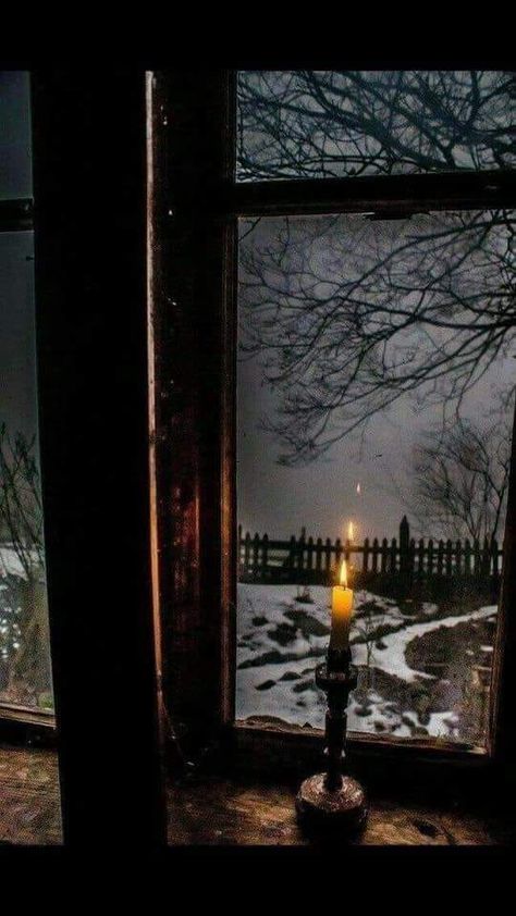 Farmhouse Candles, Winter Szenen, Looking Out The Window, Airbrush Art, Winter Beauty, Window View, Winter Wonder, Through The Window, Jolie Photo