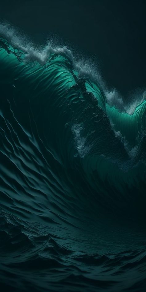 Aura Background, Iphone Wallpaper Texture, Dark Green Wallpaper, Sea Storm, Dark Sea Green, Qhd Wallpaper, Iphone Wallpaper Stills, Water Background, Dark Green Aesthetic