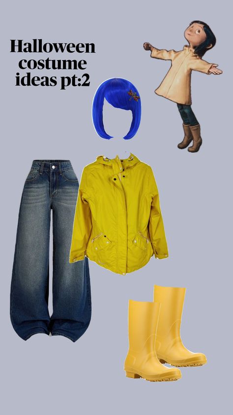 Coraline Halloween costume idea 🧤🌙 #coraline #halloween #halloweencostume #costumeideas #movie Coraline Halloween Costume, Coraline Halloween, Coraline Costume, Halloween Costume Idea, Cool Pins, I Cool, Coraline, Halloween Ideas, Halloween Costume