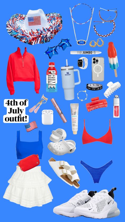 Cute 4 Of July Outfits, 4th Of July Fits Preppy, 4th Of July Preppy Outfit, 4th Of July Inspo Outfits, Fourth Of July Outfits Preppy, Preppy Fourth Of July Outfit, Forth Of July Outfit Aesthetic, 4 Of July Outfit Ideas, Fourth Of July Outfits Aesthetic