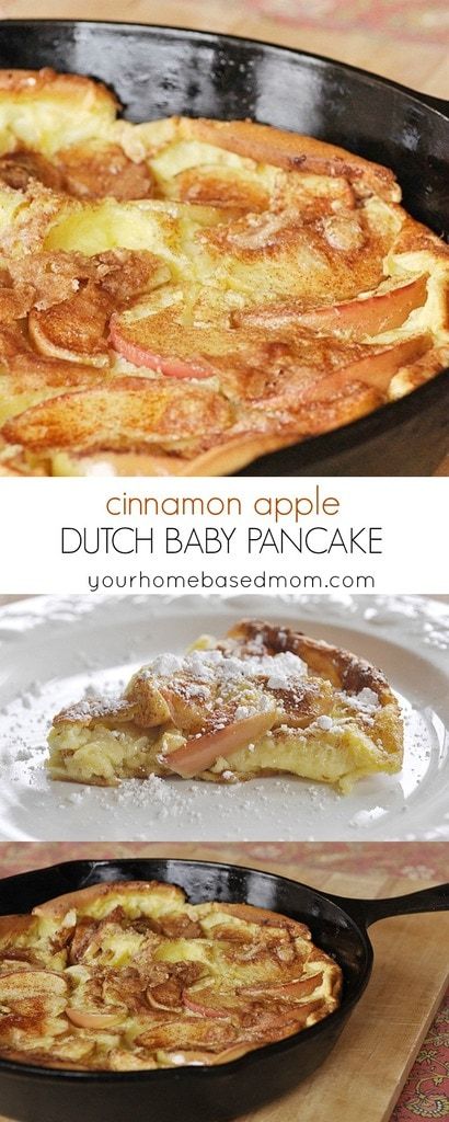 Dutch Apple Pancake, Apple Dutch Baby, Dutch Baby Pancakes, Dutch Baby Recipe, Baby Pancakes, Dutch Baby Pancake, Cinnamon Apple, Dutch Recipes, What's For Breakfast