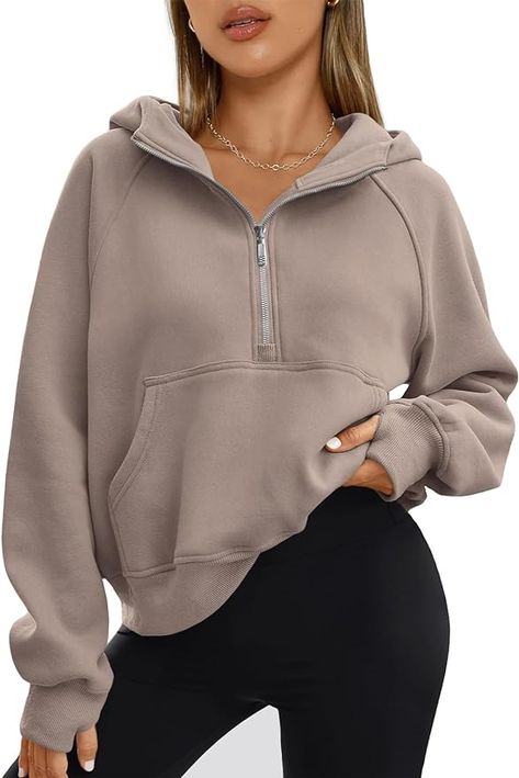 AUTOMET Womens Half Zip Sweatshirts Cropped Hoodies Fleece Quarter Zip Up Pullover Sweaters Fall Outfits Winter Clothes 2023 Winter Clothes 2023, Zip Up Pullover, Sweaters Fall, Fleece Jacket Womens, Fleece Quarter Zip, Quarter Zip Fleece, Half Zip Sweatshirt, Winter Clothes, Airport Outfit