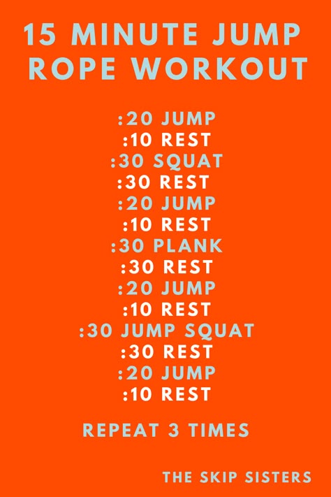 Try this 15 minute jump rope workout for a super fast, FUN, and effective workout! We've incorporated jumping rope with bodyweight exercises including squats and planks to build strength AND cardiovascualr fitness. #jumprope #jumpropeworkout #femaleworkout #fitnessideas #workoutideas Jumprope Challenge Before After, Jump Rope Workout For Beginners, Jump Rope Workout Challenge, Cardio For Beginners, Jump Rope Routine, Rope Workout, Rope Exercises, Jump Rope Workout, Jumping Rope