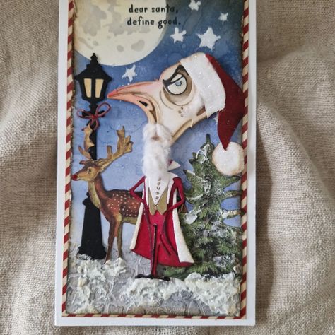 The Count as Santa Claus. Crafting is so much fun 🤣🎅 @tim_holtz @sizzix @stampersanonymous #handmadecards #handcrafted #handmadewhitlove #… | Instagram Tim Holtz Crafts, Tim Holtz Dies, Tim Holtz Stamps, Tim Holtz Cards, Tim Holtz Sizzix, The Count, Junk Art, Stamp Projects, Easter Card