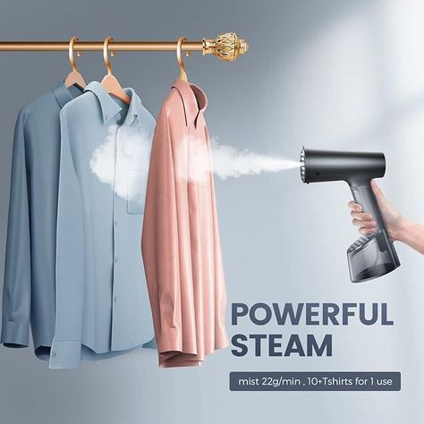 for Vertical and Horizontal Steaming, Fast Heat-up, Fast Wrinkle Removal, White 1400W : Amazon.co.uk: Home & Kitchen Portable Steamer Clothes, Portable Steam Iron, Iron For Clothes, Fabric Steamer, House Products, Handheld Steamer, Iron Steamer, Clothes Steamer, Garment Steamer