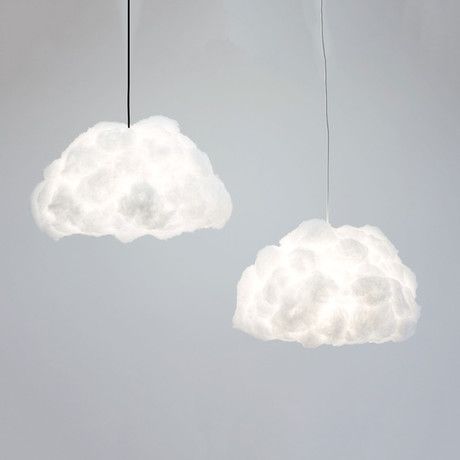 Cloud Shade // Pendant (Swag Kit // Small Cloud) Contemporary Lamp Shades, Cloud Lamp, Wooden Lampshade, Small Clouds, Chic Lamp, Shabby Chic Lamps, Diy Shades, Lampshade Designs, Magical Home