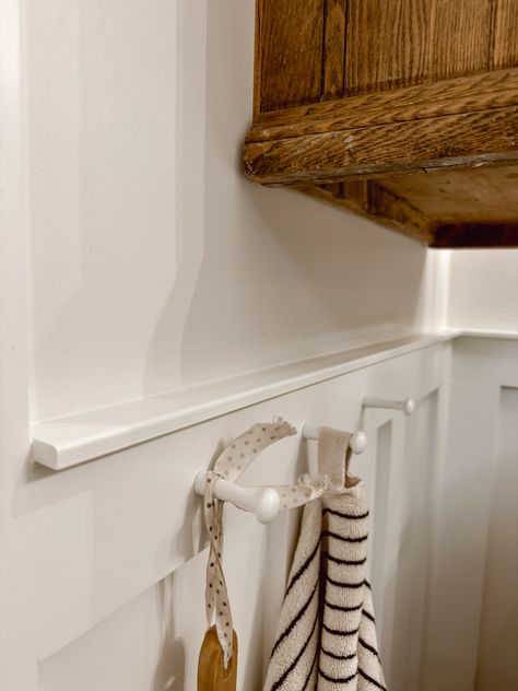 Paneled Walls in the Bathroom - Deb and Danelle Paneled Walls, Board And Batten, The Bathroom, Wall Paneling, Texture, Wall