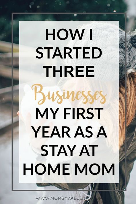 Are you at Stay At Home Mom? Want to start your own business? Here's my story on How I Started 3 Businesses My First Year As A Stay At Home Mom. Click through to see if all my businesses were successful! Graphic Designer Job, My First Year, Start Your Own Business, Passive Income Online, Profitable Business, Stay At Home Mom, Your Own Business, Small Business Ideas, Work From Home Moms