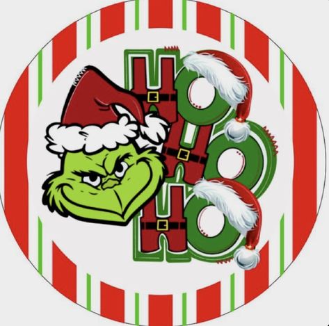 Embellishments Ideas, Ho Ho Ho Sign, Grinch Stickers, Santa Pics, Grinch Sign, Happy Holidays Sign, Wreath Embellishments, Grinch Images, Grinch Stuff