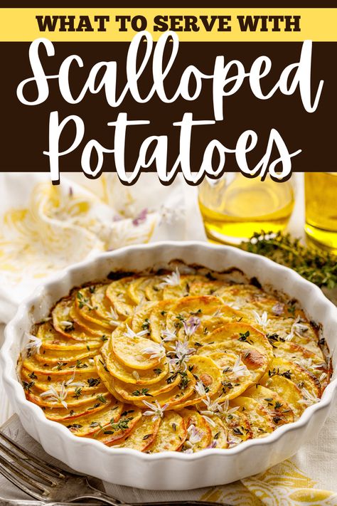 What To Serve With Scalloped Potatoes, Potatoe Scallop, Cookout Dishes, Easy Scalloped Potatoes Recipe, Best Scalloped Potatoes, Vegan Scalloped Potatoes, Rainbow Plant Life, Vegan Potato Recipes, Creamy Scalloped Potatoes