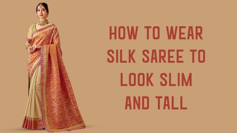 Tip of the day.  #ddelhi #saree #silksaree #easytricks #looktall #lookslim #fashion #fashionblog #girls #woman #wearsaree #tipoftheday #sareetips #wednesday #style #india #tips #sareelove #indianwear #sareeblogger #sareeblog Tip Of The Day, Indian Wear, Silk Sarees, Fashion Blog, That Look, Saree, Silk, Fashion Tips, How To Wear