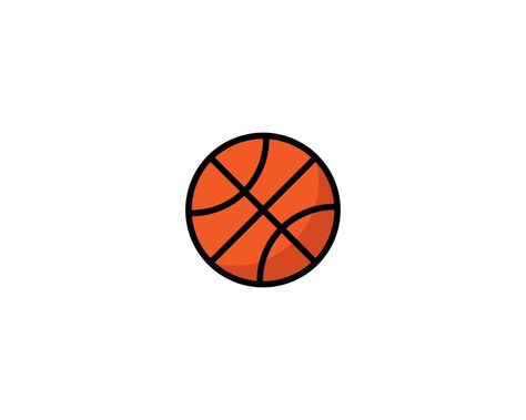 basketball ball isolated on white background. stock vector illustration in flat cartoon style.10 eps. Basketball Vector, Cartoon Basketball, Basketball Cartoon, Ball Cartoon, Basketball Videos, Hoop Dreams, Basketball Ball, Cup Designs, Gaming Wallpapers